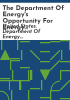 The_Department_of_Energy_s_opportunity_for_energy_savings_through_improved_management_of_facility_lighting