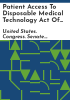 Patient_Access_to_Disposable_Medical_Technology_Act_of_2015